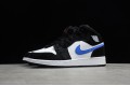 Nike Air Jordan 1 Mid Black Racer Blue 554725-084 Basketball Shoes