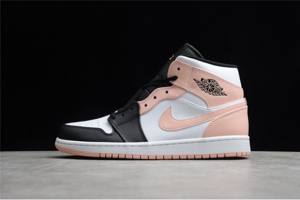 Nike Air Jordan 1 Mid Crimson Tint 554724-133 Basketball Shoes