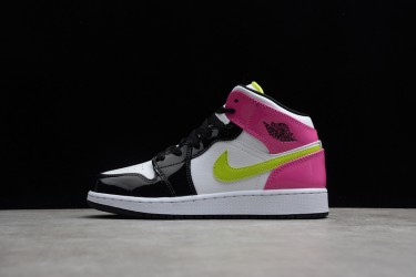 Nike Air Jordan 1 Mid Cyber Active Fuchsia CZ9835-100 Basketball Shoes