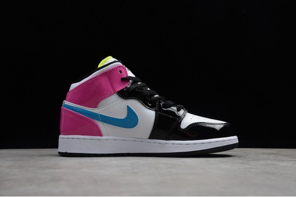 Nike Air Jordan 1 Mid Cyber Active Fuchsia CZ9835-100 Basketball Shoes