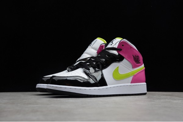 Nike Air Jordan 1 Mid Cyber Active Fuchsia CZ9835-100 Basketball Shoes