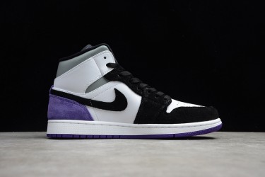 Nike Air Jordan 1 Mid Dark Concord 554725-051 Basketball Shoes