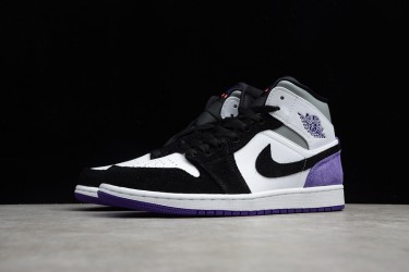 Nike Air Jordan 1 Mid Dark Concord 554725-051 Basketball Shoes