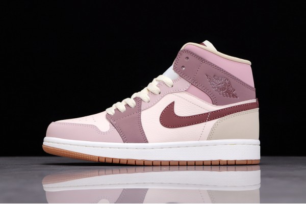 Nike Air Jordan 1 Mid Dark Pony Smoky Mauve DO7440-821 Basketball Shoes