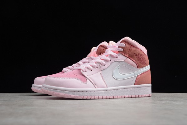 Nike Air Jordan 1 Mid Digital Pink CW5379-600 Basketball Shoes