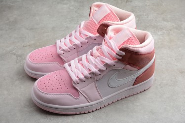 Nike Air Jordan 1 Mid Digital Pink CW5379-600 Basketball Shoes