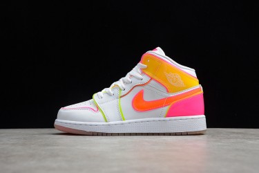 Nike Air Jordan 1 Mid Edge Glow CV4610-100 Basketball Shoes