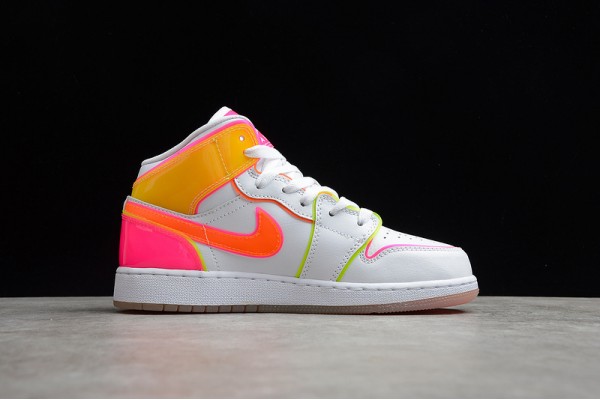 Nike Air Jordan 1 Mid Edge Glow CV4610-100 Basketball Shoes