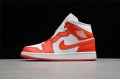 Nike Air Jordan 1 Mid Habanero Red 554724-140 Basketball Shoes