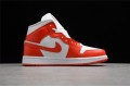 Nike Air Jordan 1 Mid Habanero Red 554724-140 Basketball Shoes