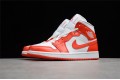 Nike Air Jordan 1 Mid Habanero Red 554724-140 Basketball Shoes