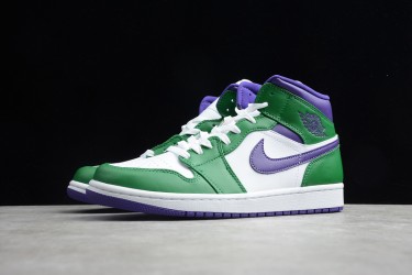 Nike Air Jordan 1 Mid Hulk 554724-300 Basketball Shoes