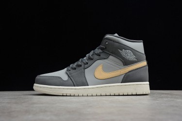 Nike Air Jordan 1 Mid Iron Grey Onyx BQ6472-020 Basketball Shoes