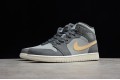 Nike Air Jordan 1 Mid Iron Grey Onyx BQ6472-020 Basketball Shoes