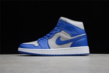 Nike Air Jordan 1 Mid Iron Purple Deep Royal DH7821-500 Basketball Shoes