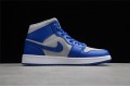 Nike Air Jordan 1 Mid Iron Purple Deep Royal DH7821-500 Basketball Shoes