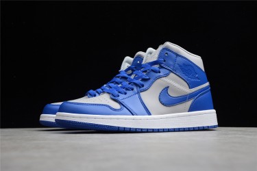 Nike Air Jordan 1 Mid Iron Purple Deep Royal DH7821-500 Basketball Shoes