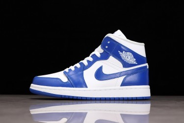 Nike Air Jordan 1 Mid Kentucky Blue BQ6472-104 Basketball Shoes