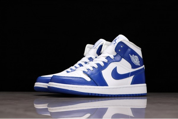 Nike Air Jordan 1 Mid Kentucky Blue BQ6472-104 Basketball Shoes