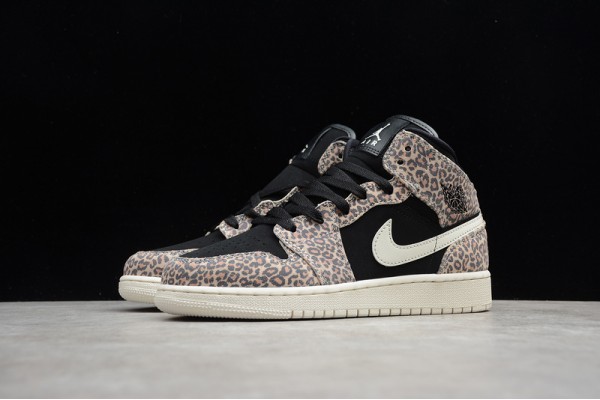 Nike Air Jordan 1 Mid Leopard BQ6931-021 Basketball Shoes