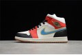 Nike Air Jordan 1 Mid Let(Her)Man DC1426-100 Basketball Shoes