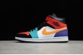 Nike Air Jordan 1 Mid Multi-Color 554724-125 Basketball Shoes