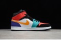 Nike Air Jordan 1 Mid Multi-Color 554724-125 Basketball Shoes