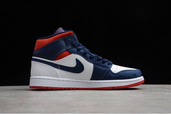 Nike Air Jordan 1 Mid Olympic 852542-104 Basketball Shoes