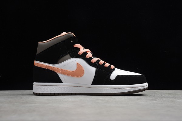 Nike Air Jordan 1 Mid Peach Mocha DH0210-100 Basketball Shoes