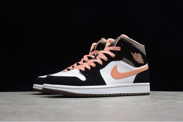 Nike Air Jordan 1 Mid Peach Mocha DH0210-100 Basketball Shoes