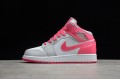 Nike Air Jordan 1 Mid Platinum Pink 555112-109 Basketball Shoes