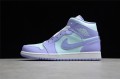 Nike Air Jordan 1 Mid Purple Pulse 554724-500 Basketball Shoes