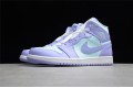 Nike Air Jordan 1 Mid Purple Pulse 554724-500 Basketball Shoes