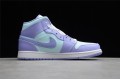 Nike Air Jordan 1 Mid Purple Pulse 554724-500 Basketball Shoes