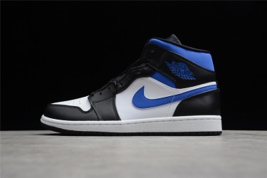 Nike Air Jordan 1 Mid Racer Blue 554724-140 Basketball Shoes