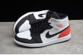 Nike Air Jordan 1 Mid Red Black Toe 852542-100 Basketball Shoes