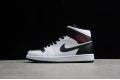 Nike Air Jordan 1 Mid Reverse Black Toe BQ6472-101 Basketball Shoes