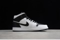 Nike Air Jordan 1 Mid Reverse Black Toe BQ6472-101 Basketball Shoes