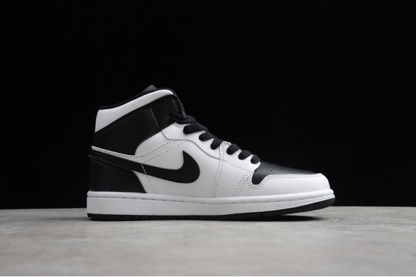 Nike Air Jordan 1 Mid Reverse Black Toe BQ6472-101 Basketball Shoes