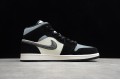 Nike Air Jordan 1 Mid Satin Smoke Grey 852542-011 Basketball Shoes