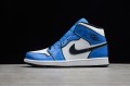 Nike Air Jordan 1 Mid Signal Blue DD6834-402 Basketball Shoes