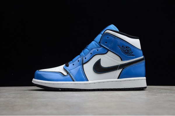 Nike Air Jordan 1 Mid Signal Blue DD6834-402 Basketball Shoes