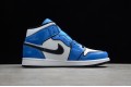 Nike Air Jordan 1 Mid Signal Blue DD6834-402 Basketball Shoes