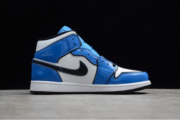 Nike Air Jordan 1 Mid Signal Blue DD6834-402 Basketball Shoes