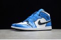 Nike Air Jordan 1 Mid Signal Blue DD6834-402 Basketball Shoes