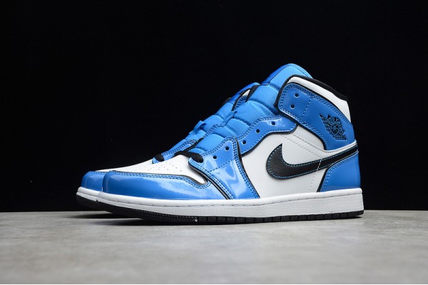 Nike Air Jordan 1 Mid Signal Blue DD6834-402 Basketball Shoes