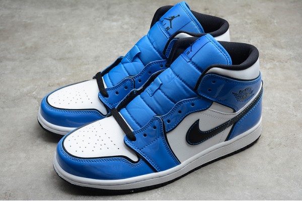 Nike Air Jordan 1 Mid Signal Blue DD6834-402 Basketball Shoes