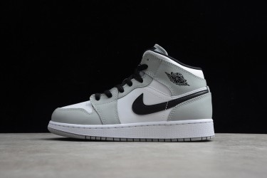 Nike Air Jordan 1 Mid Smoke Grey 554724-092 Basketball Shoes