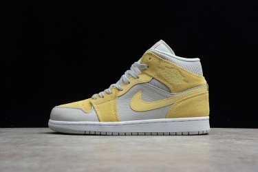 Nike Air Jordan 1 Mid Tan Grey DA4666-001 Basketball Shoes