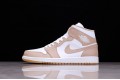 Nike Air Jordan 1 Mid Tan Gum 554724-271 Basketball Shoes